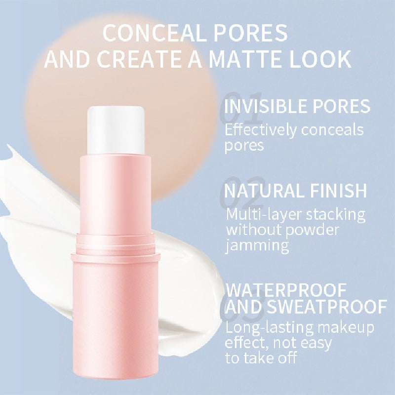 Cross-border hot spot neutral makeup invisible pore base stick concealer isolation pore base cream