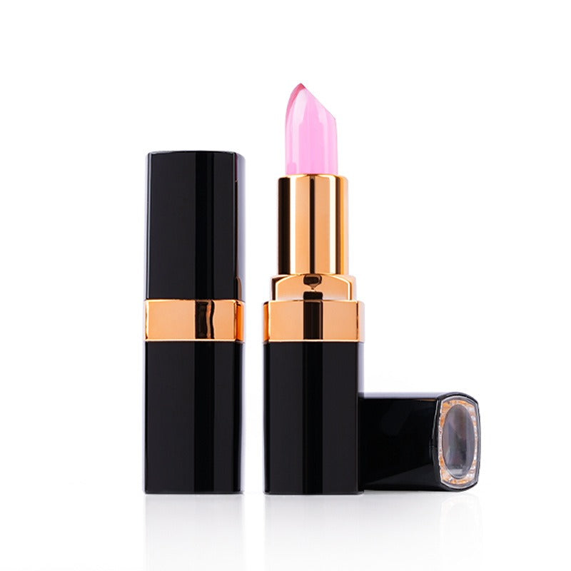 color-changing lipstick spot black gold tube jelly lipstick moisturizing non-stick Cup easy to color