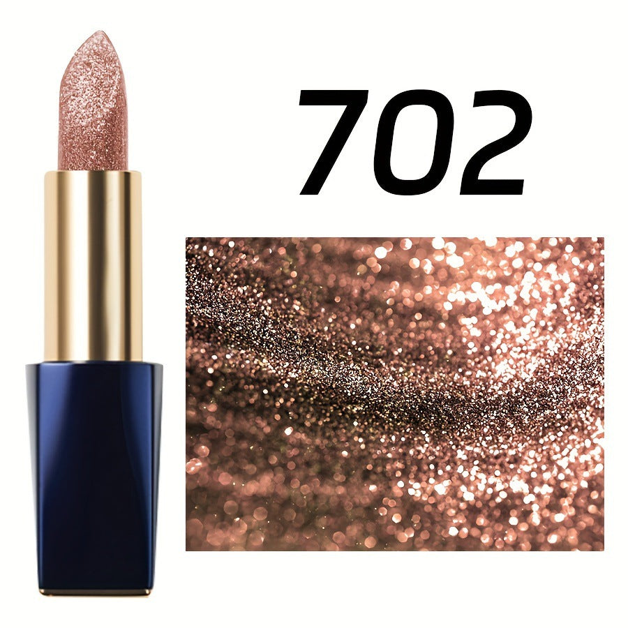 Waterproof Long-Lasting Moisturizing Glitter Lipstick
