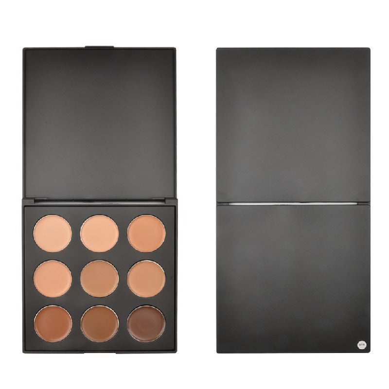 9-color concealer plate decoration brightens skin color to cover acne