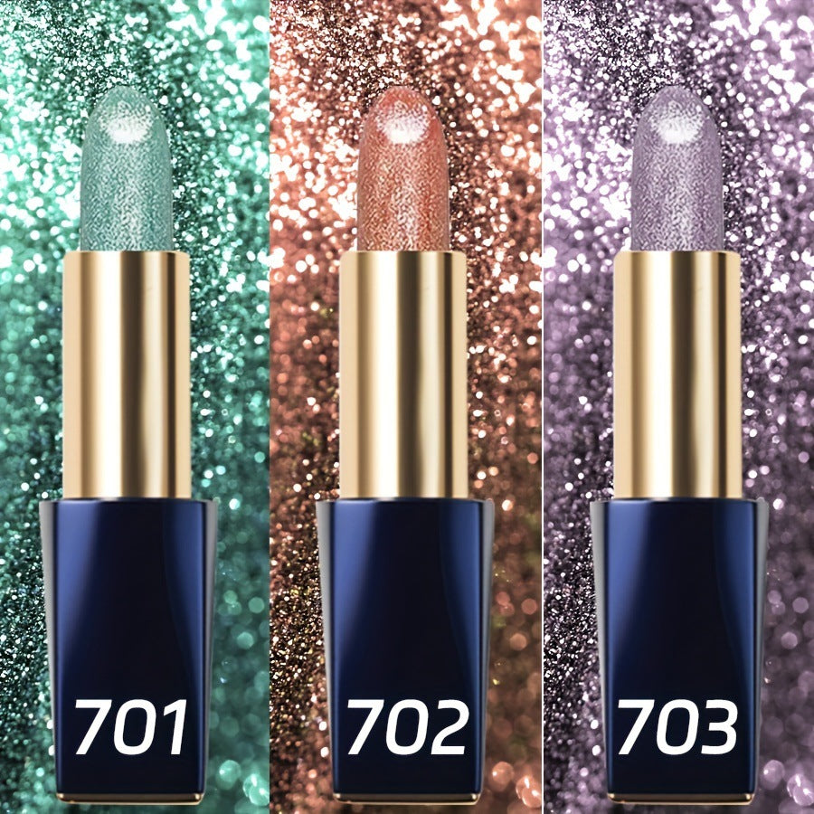 Waterproof Long-Lasting Moisturizing Glitter Lipstick