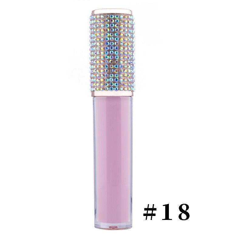 24-color neutral makeup Diamond non-stick Cup lip gloss matte liquid lipstick