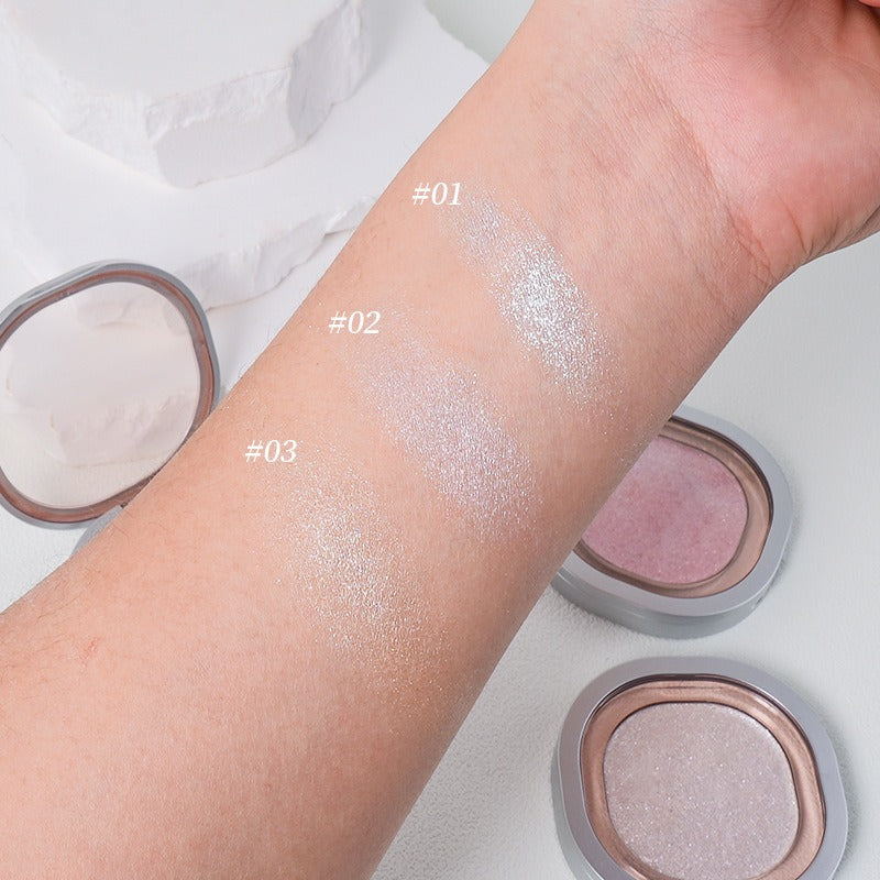 Hot-Selling High-Gloss Face Brightening Glitter Fine Glitter Pearlescent Silkworm Contouring Blush Eye Shadow All-In-One Palette