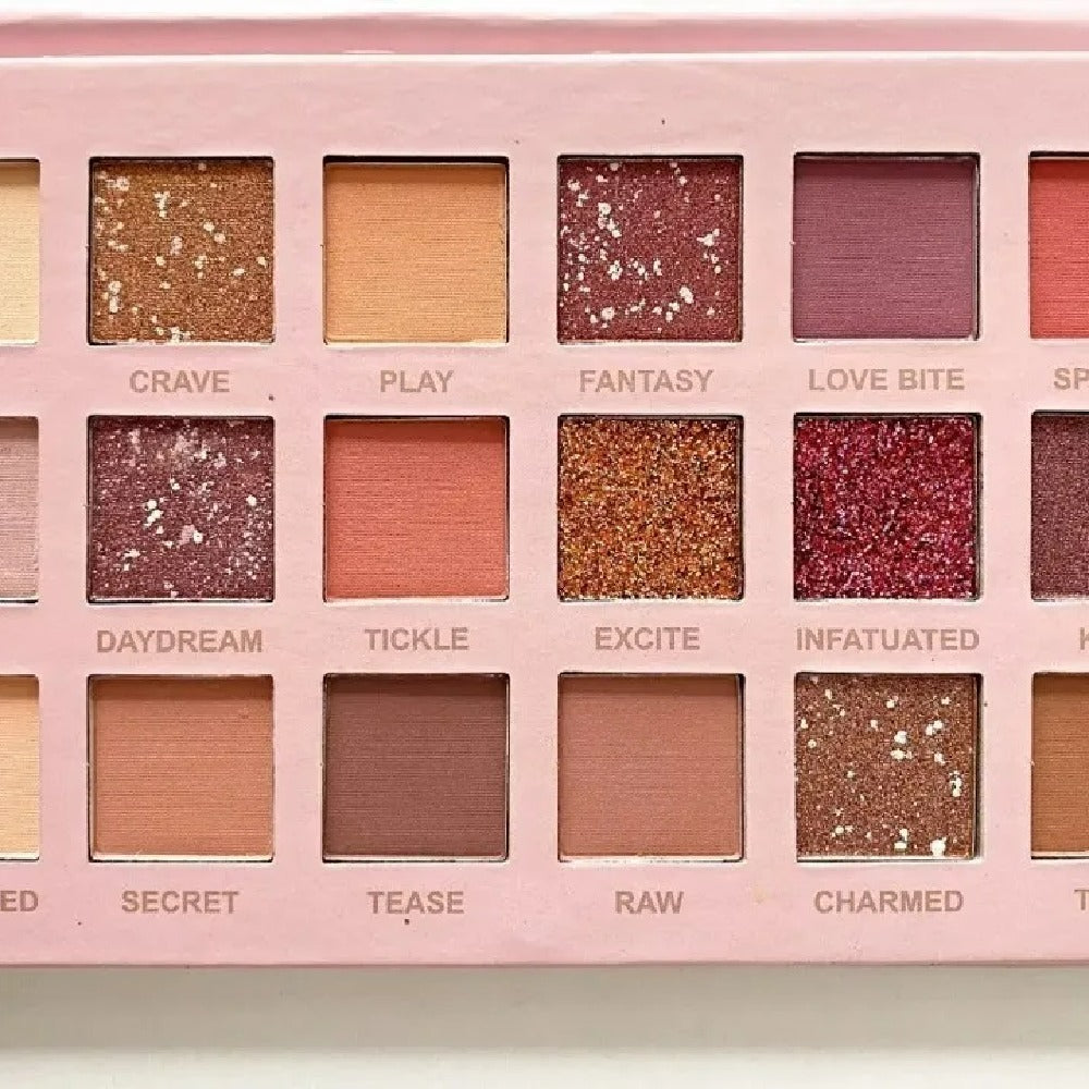 Paleta De Sombras Nude 18 Tonos Maquillaje Incluye Espejo Color