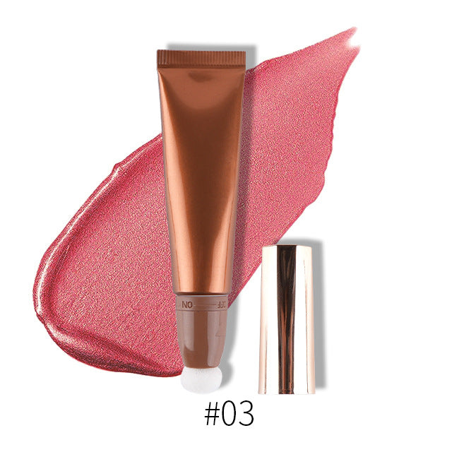 liquid highlight big brand CT same Style 6 colors optional multi-functional makeup pen Pearl fine flash