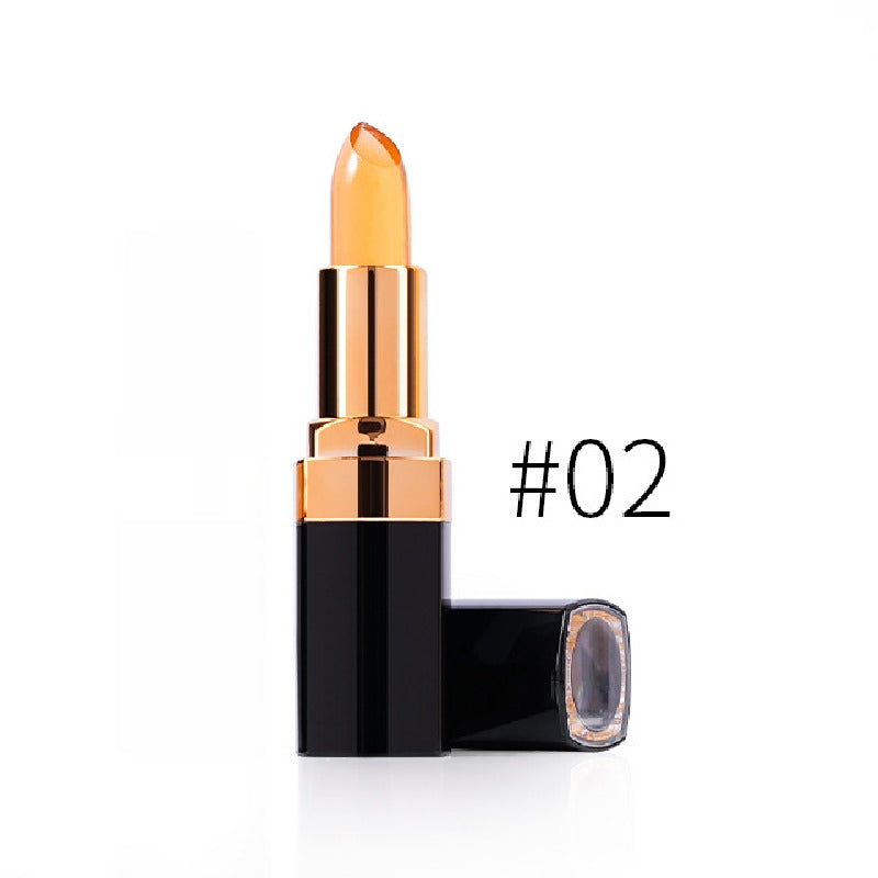 color-changing lipstick spot black gold tube jelly lipstick moisturizing non-stick Cup easy to color