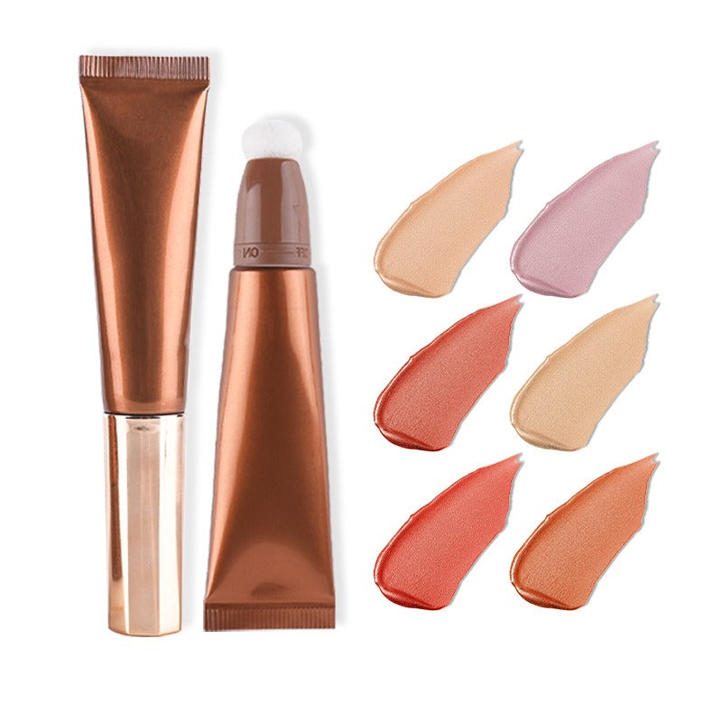 liquid highlight big brand CT same Style 6 colors optional multi-functional makeup pen Pearl fine flash