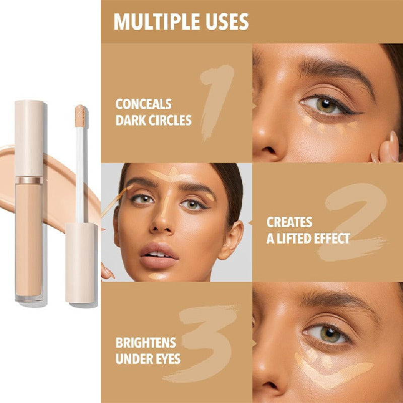 Concealer Pen Cream for Local Facial Brightening, Covering Spots, Dark Circles, Non-Stuck Lines, Moisturizing Concealer