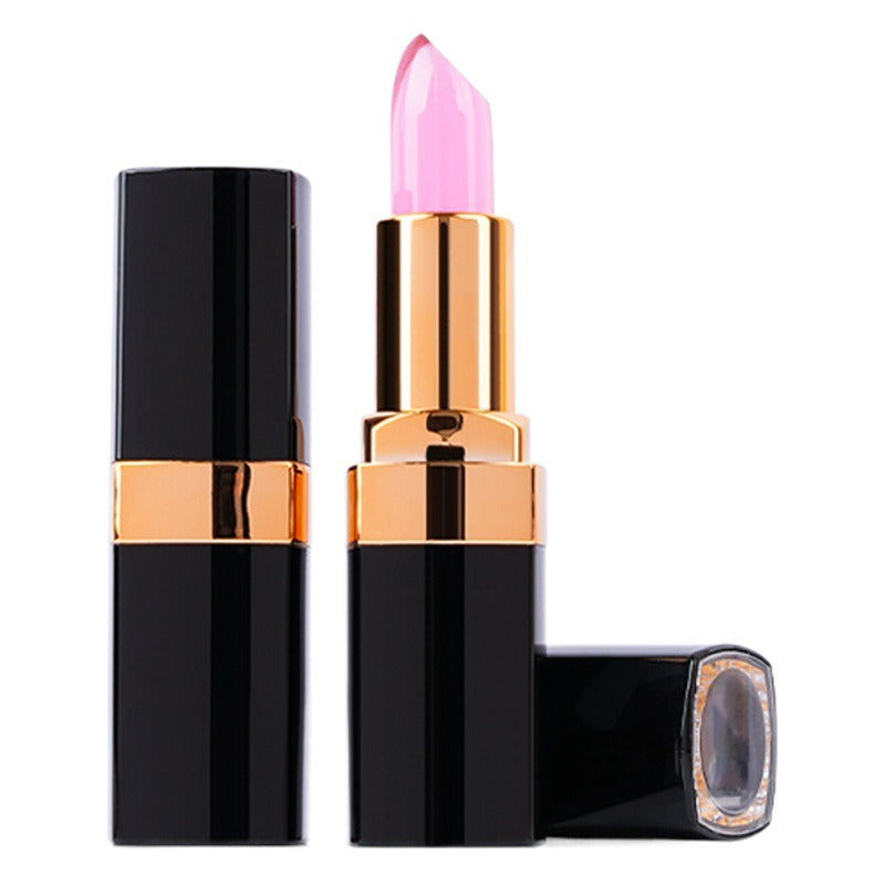 color-changing lipstick spot black gold tube jelly lipstick moisturizing non-stick Cup easy to color
