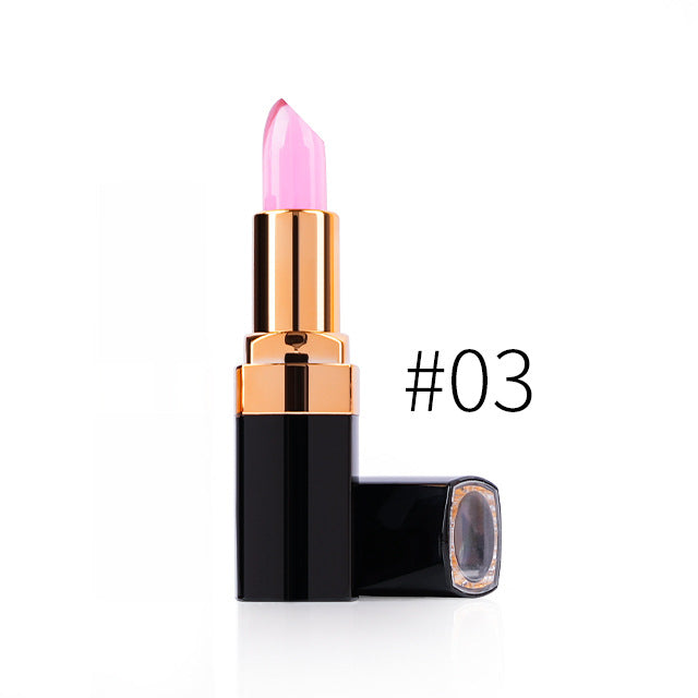 color-changing lipstick spot black gold tube jelly lipstick moisturizing non-stick Cup easy to color