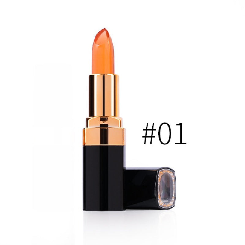 color-changing lipstick spot black gold tube jelly lipstick moisturizing non-stick Cup easy to color