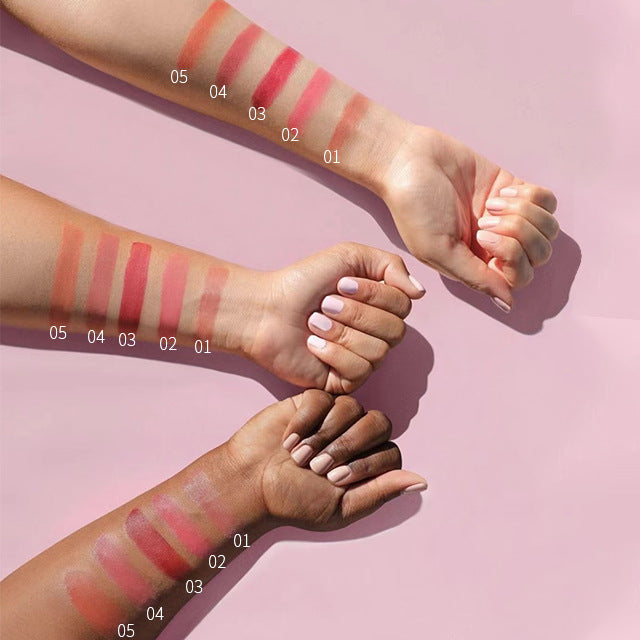 lip and cheek color multi-purpose cream lip mud natural nude makeup multi-purpose monochrome blush cream White