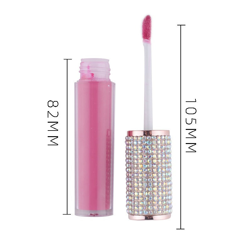 24-color neutral makeup Diamond non-stick Cup lip gloss matte liquid lipstick