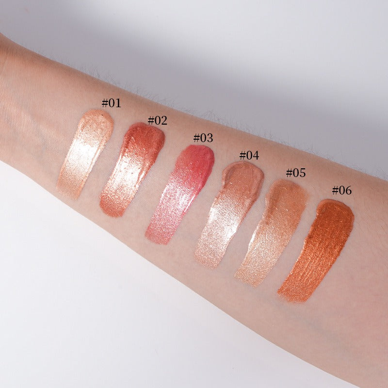 liquid highlight big brand CT same Style 6 colors optional multi-functional makeup pen Pearl fine flash