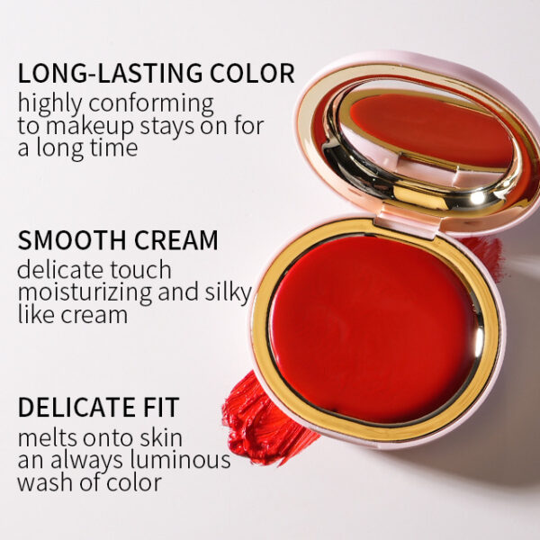 lip and cheek color multi-purpose cream lip mud natural nude makeup multi-purpose monochrome blush cream White