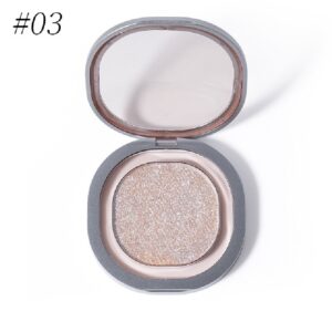 High-Gloss Face Brightening Glitter Fine Glitter Pearlescent Silkworm Contouring Blush Eye Shadow All-In-One Palette #03